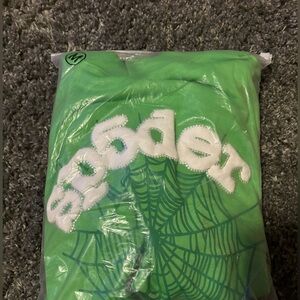 Sp5der Web Slime Green Hoodie size MEDIUM AND FAST SHIPPING